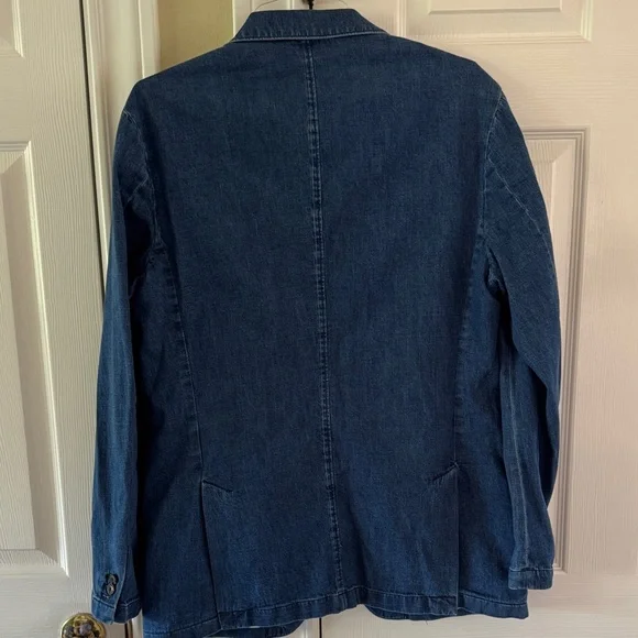 J. Crew Blue Denim Blazer - Picture 7 of 9